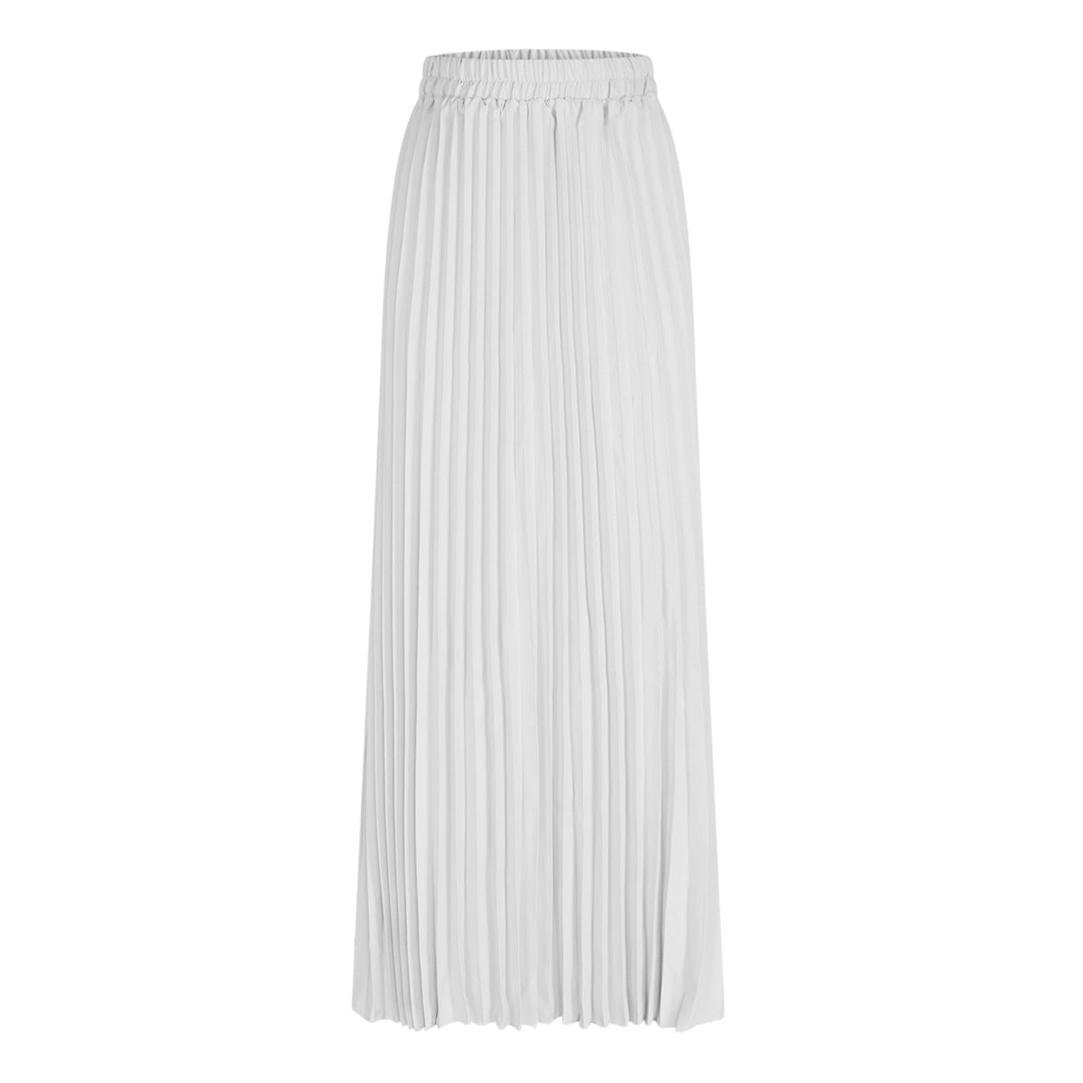 thumbnail image 5 of Felirenzacia Pleated Bridesmaid Dresses Long Boat Neck Floor Length Formal Wedding Guest Dress,White,S, 5 of 9