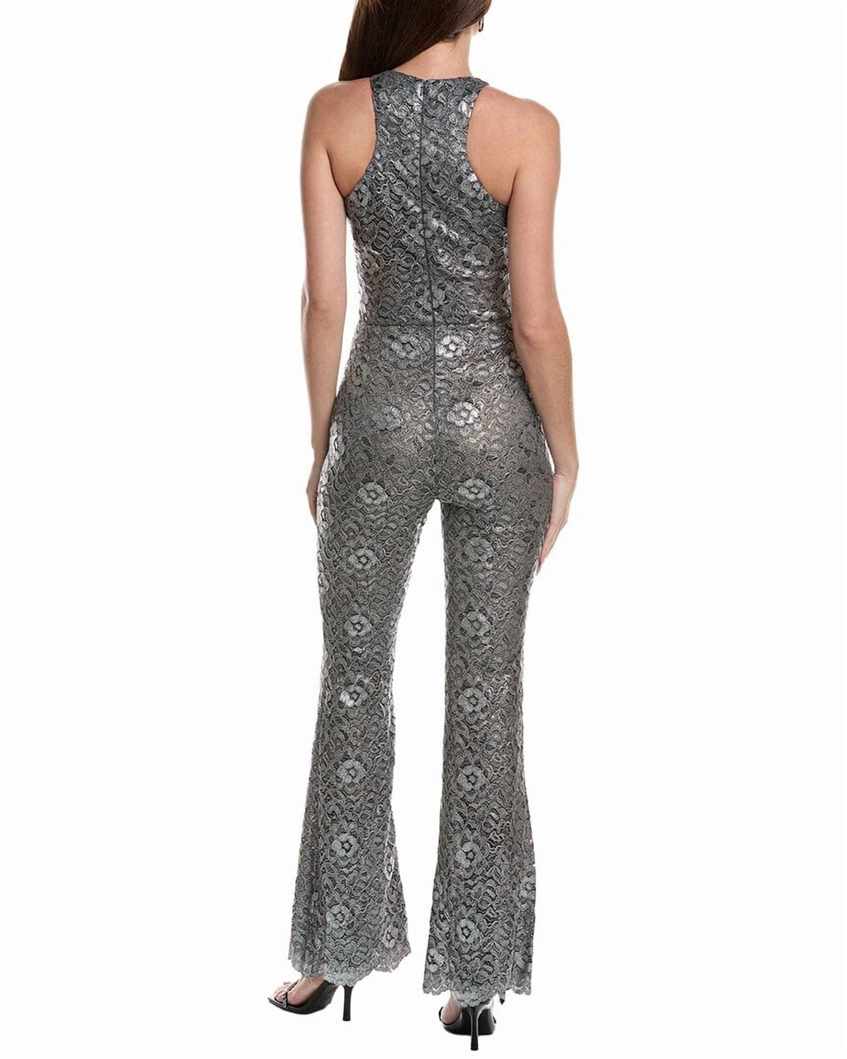 thumbnail image 3 of Maje womens Woven Mini Dress, 42, Silver, 3 of 4
