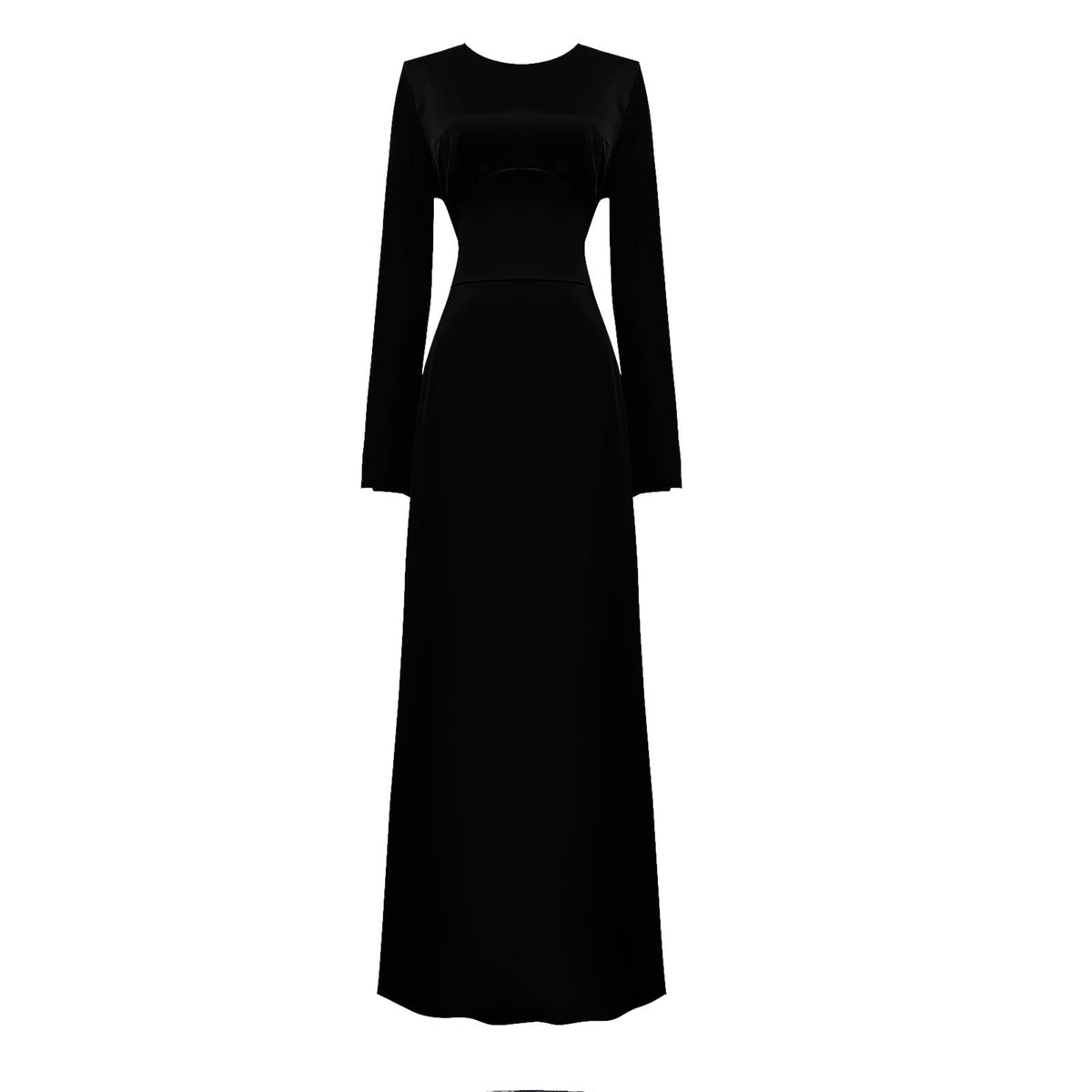 thumbnail image 5 of TMOYZQ Dresses for Women Elegant Satin Party Dress Bell Long Sleeve Cocktail Maxi Dresses Back Lace Up Bandage Tie High Waisted Formal Party Evening Gowns, 5 of 7