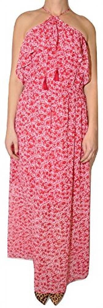 thumbnail image 2 of Michael Michael Kors Off-The-Shoulder Floral Print Maxi Dress (Raspberry, 4), 2 of 6