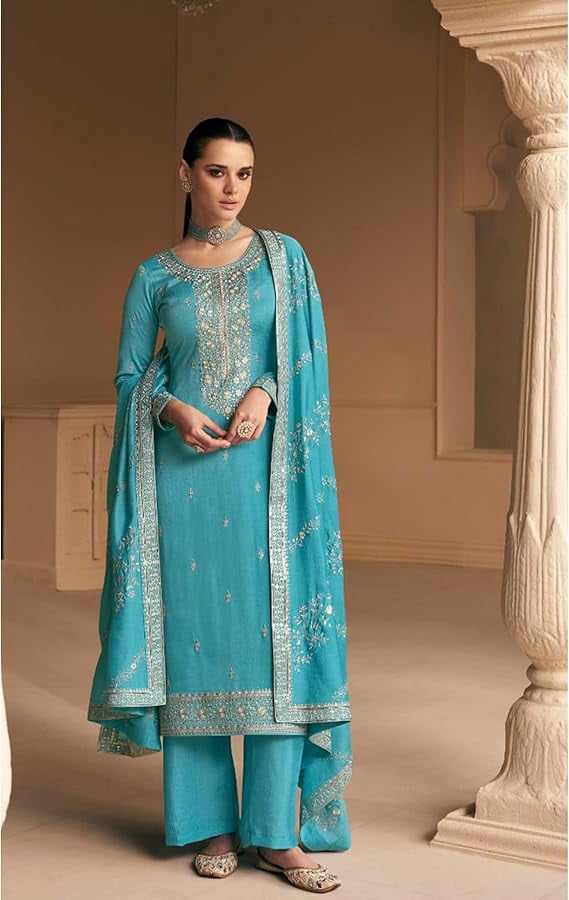 thumbnail image 4 of Designerharsha Women's Wear Plus Size Shalwar Kameez Plazzo Dress Designer Indian Ethnic Party Salwar Kameez Plazo Suits, 4 of 8