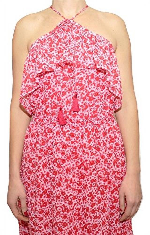 thumbnail image 3 of Michael Michael Kors Off-The-Shoulder Floral Print Maxi Dress (Raspberry, 4), 3 of 6
