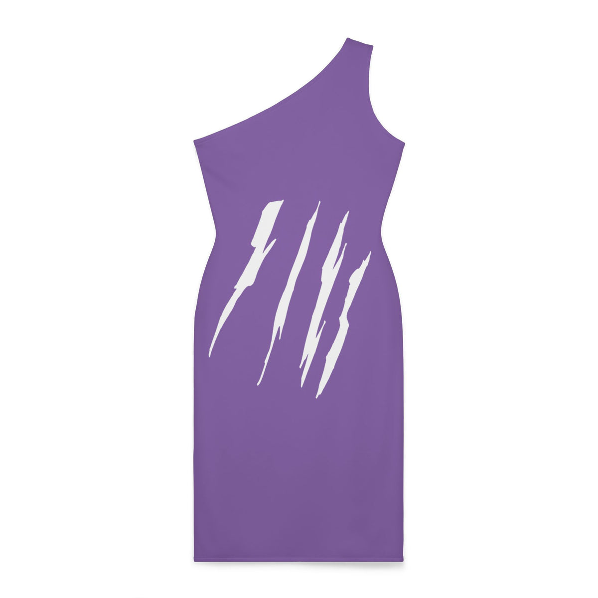 thumbnail image 2 of Effete Feline Claw Marks Scratch Women Shoulder Dress (AOP), 2 of 6