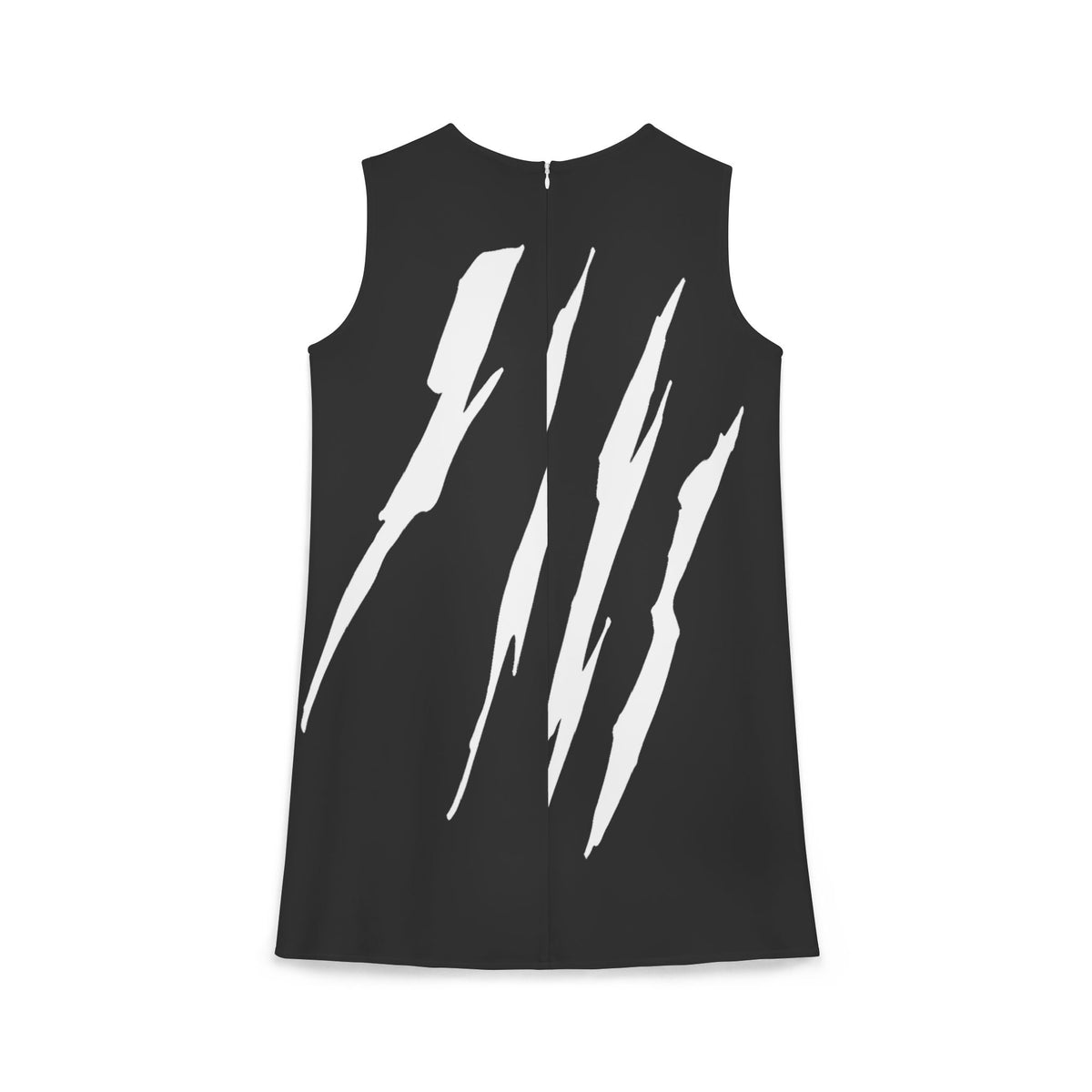 thumbnail image 2 of Effete Feline Claw Marks Scratch A-line Sleeveless Dress (AOP), 2 of 6
