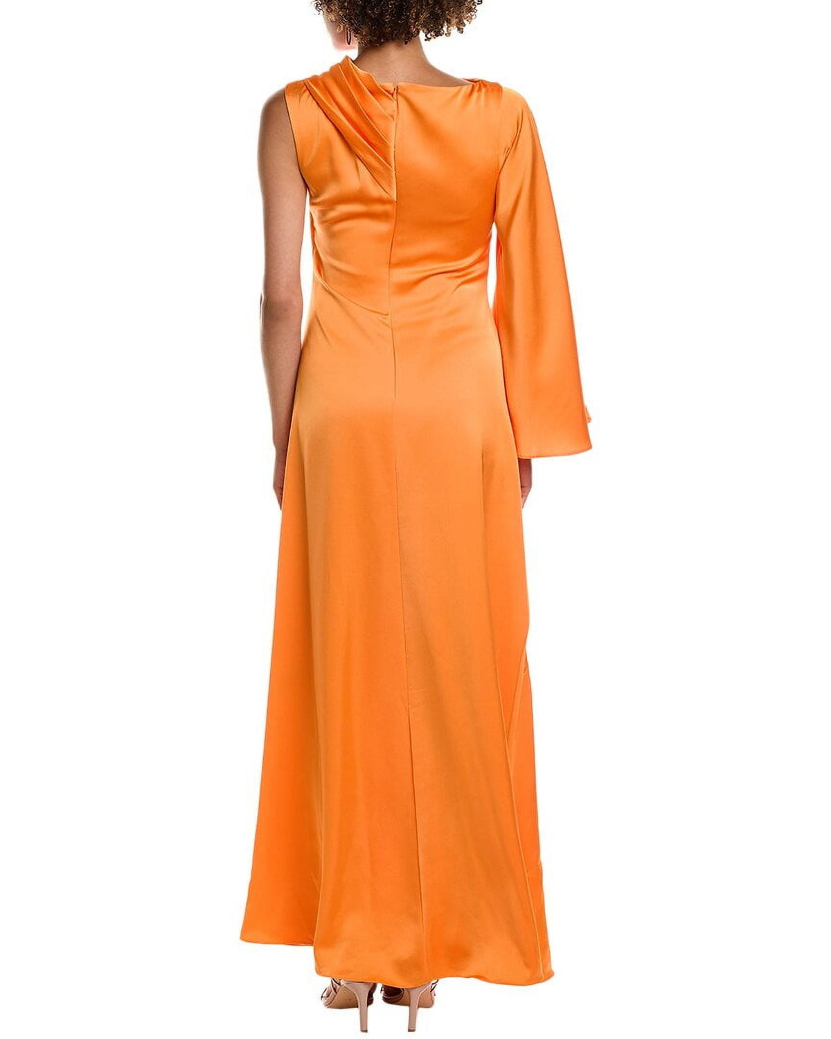 thumbnail image 2 of Halston womens Keiana Gown, 2, Orange, 2 of 4