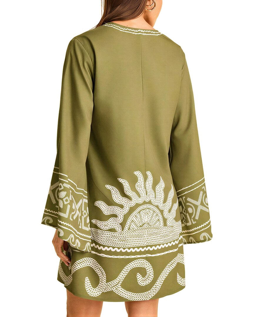 thumbnail image 2 of CAMILA BLANCO womens Mini Dress, 8, Green, 2 of 3
