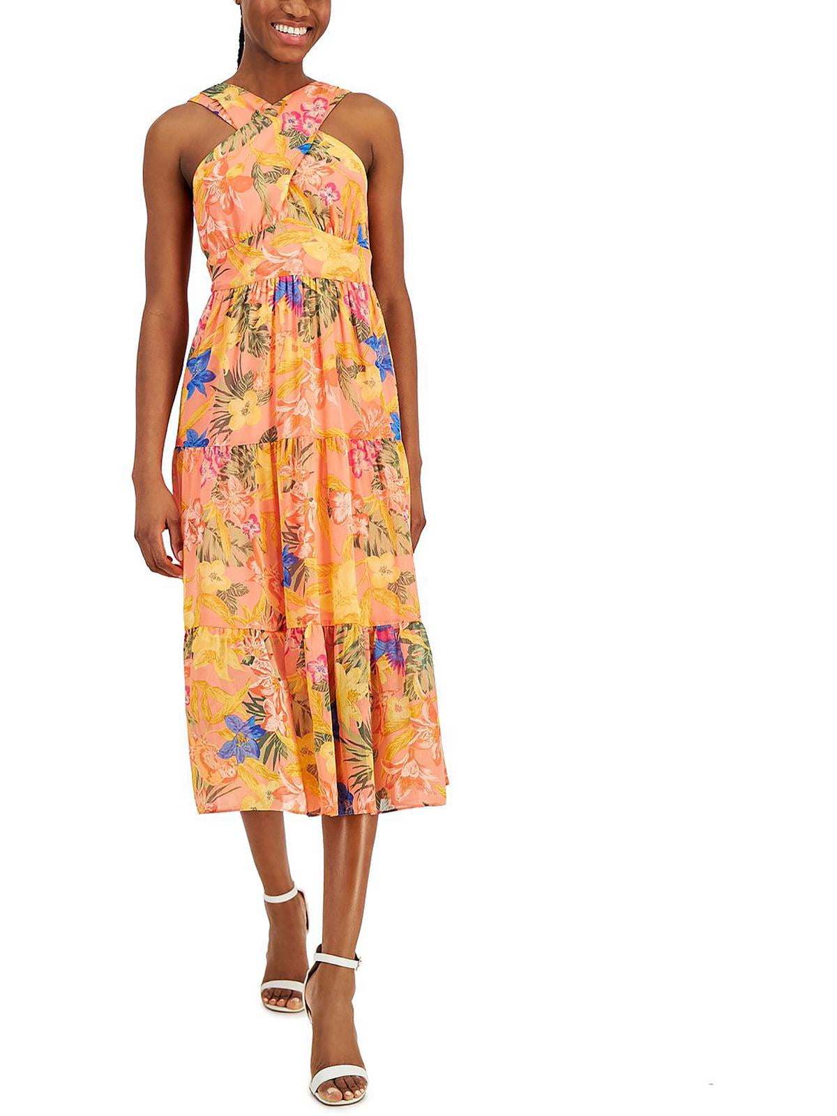 thumbnail image 1 of Anne Klein Womens Daytime Midi Halter Dress, 1 of 2