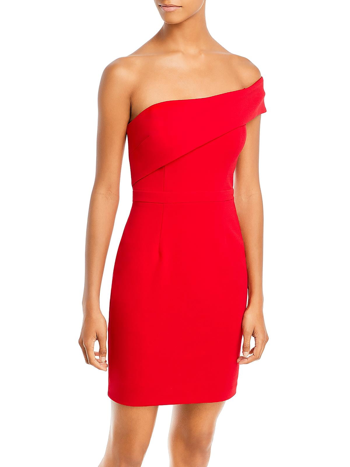 thumbnail image 1 of Aqua Womens Knit One Shoulder Sheath Dress, 1 of 2