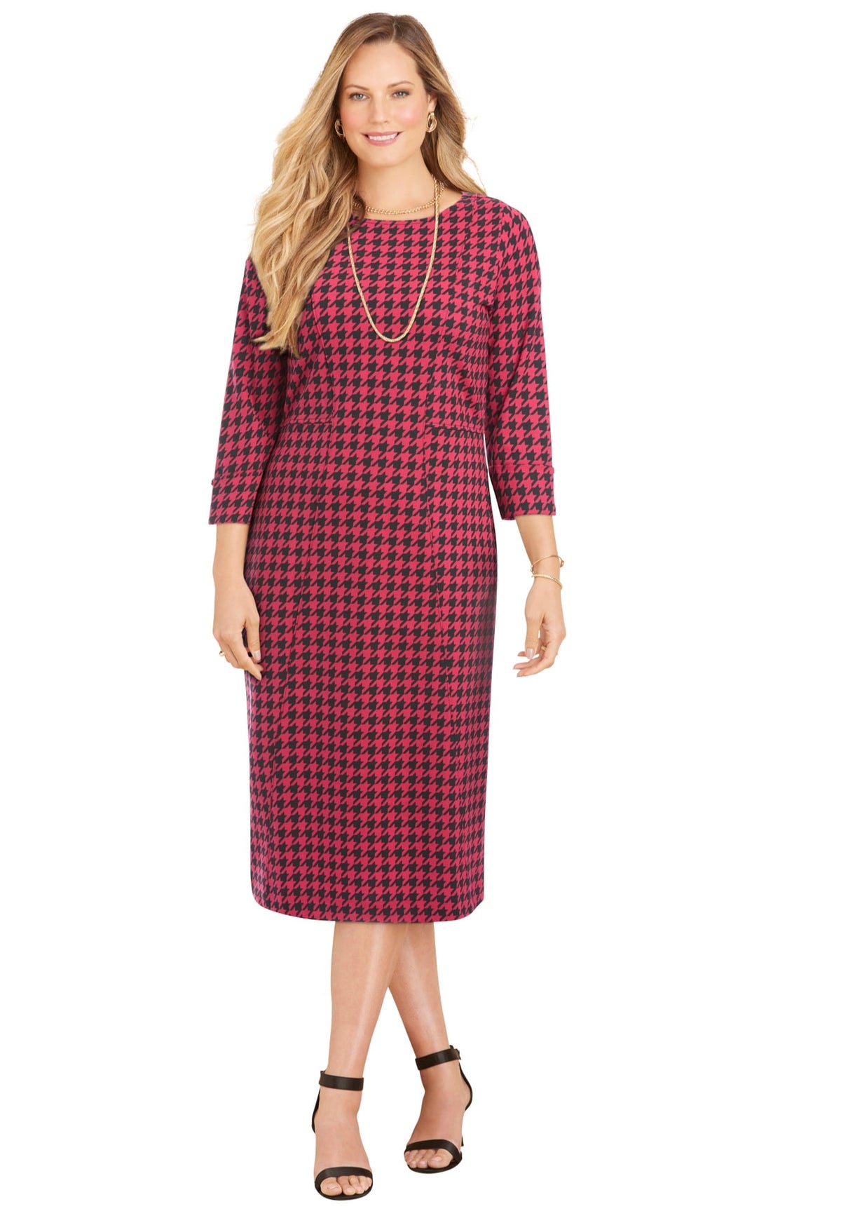 thumbnail image 1 of Catherines Women's Plus Size Liz&Me Ponte Knit Dress, 1 of 4