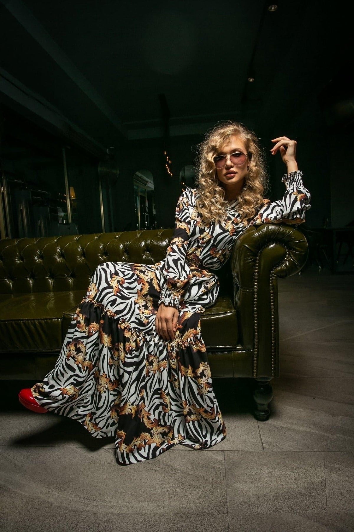 thumbnail image 1 of Christa Long Maxi Dress With Long Sleeves, 1 of 4