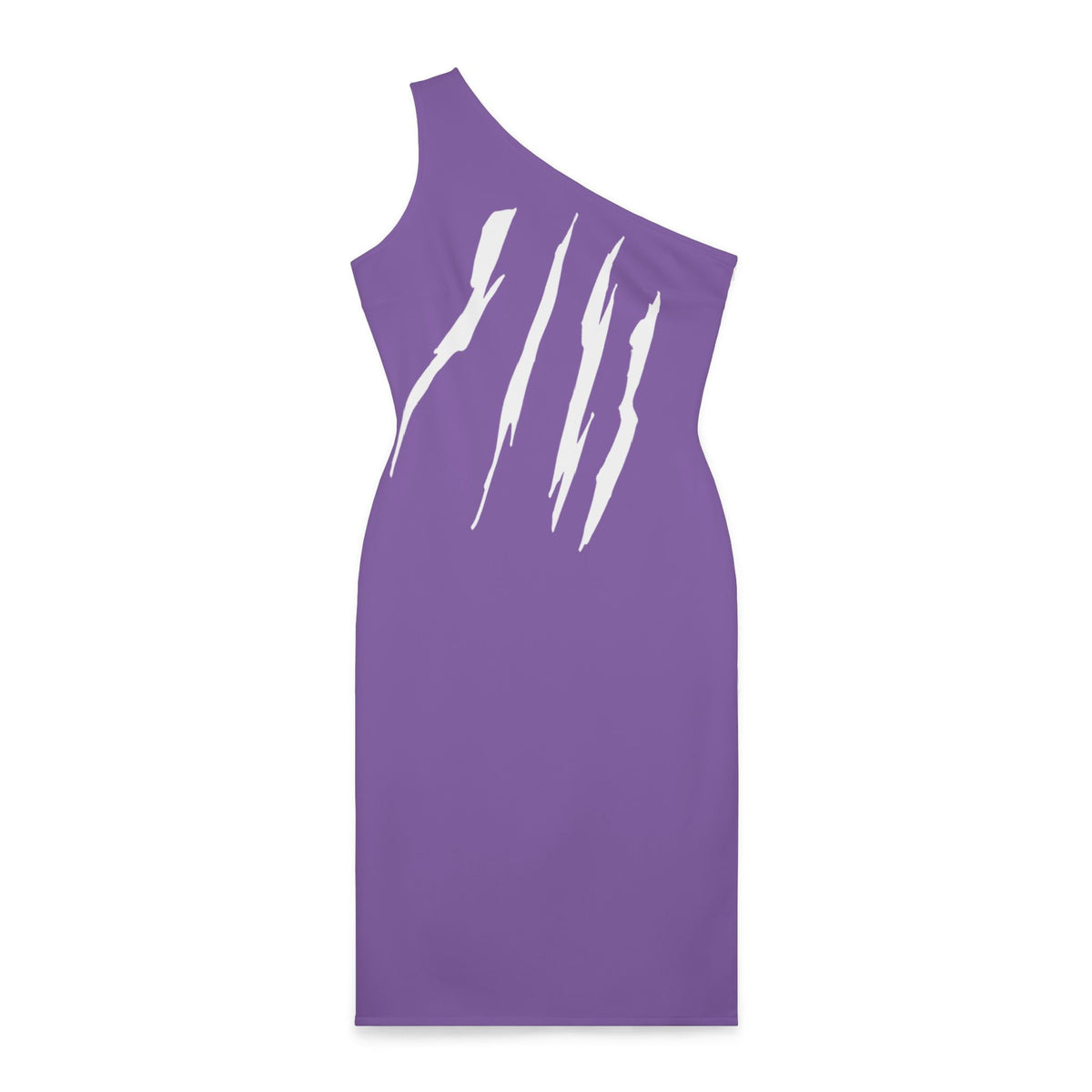 thumbnail image 1 of Effete Feline Claw Marks Scratch Women Shoulder Dress (AOP), 1 of 6