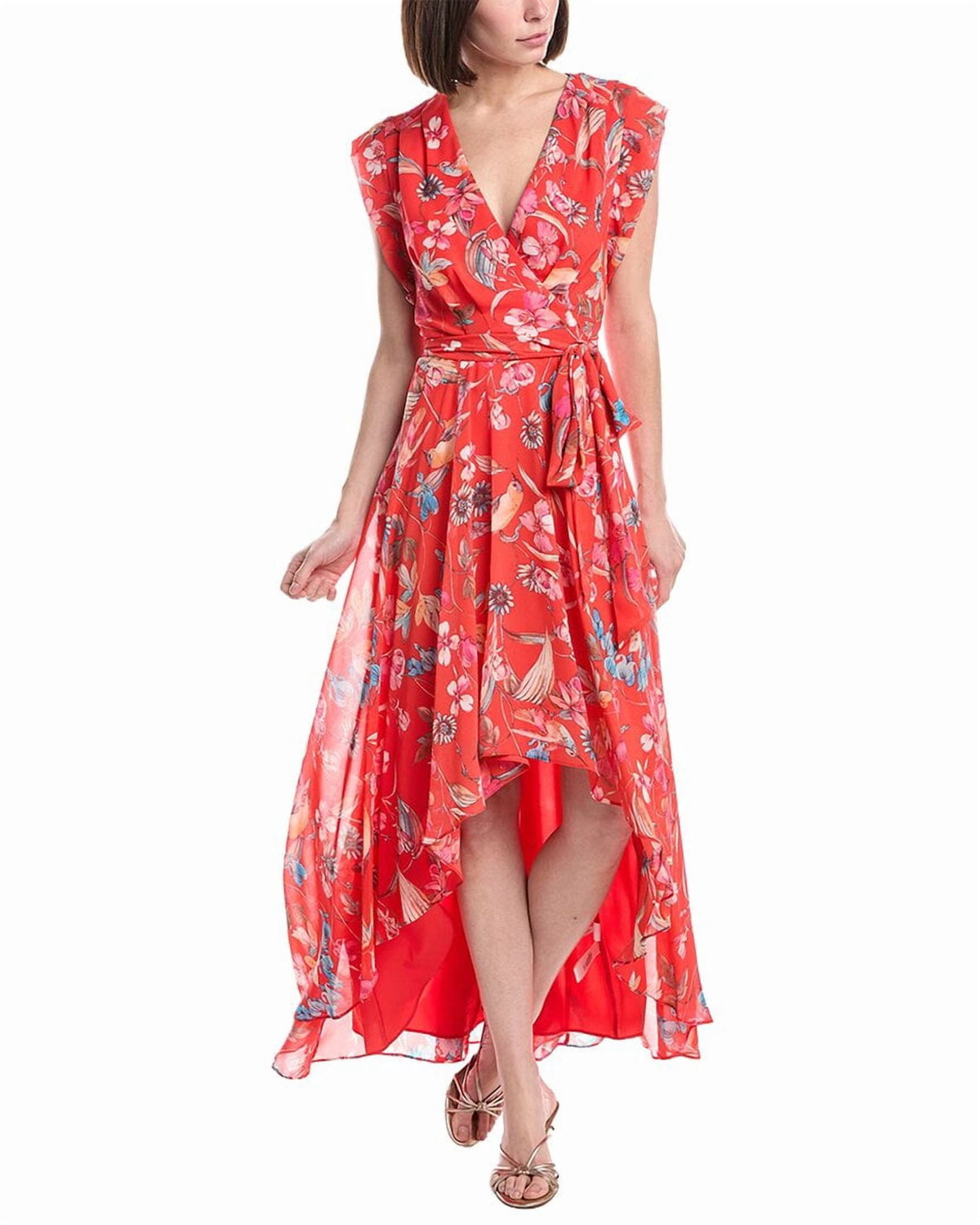 thumbnail image 1 of Eliza J womens Sleeveless Printed Midi Dress, 4, 1 of 4