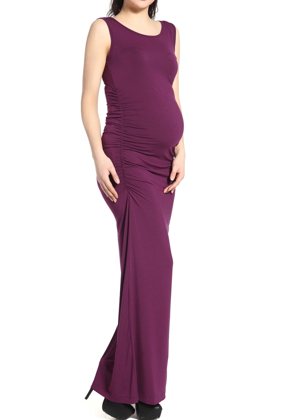 thumbnail image 1 of Glow & Grow Maternity Tank Column Maxi Dress, 1 of 2