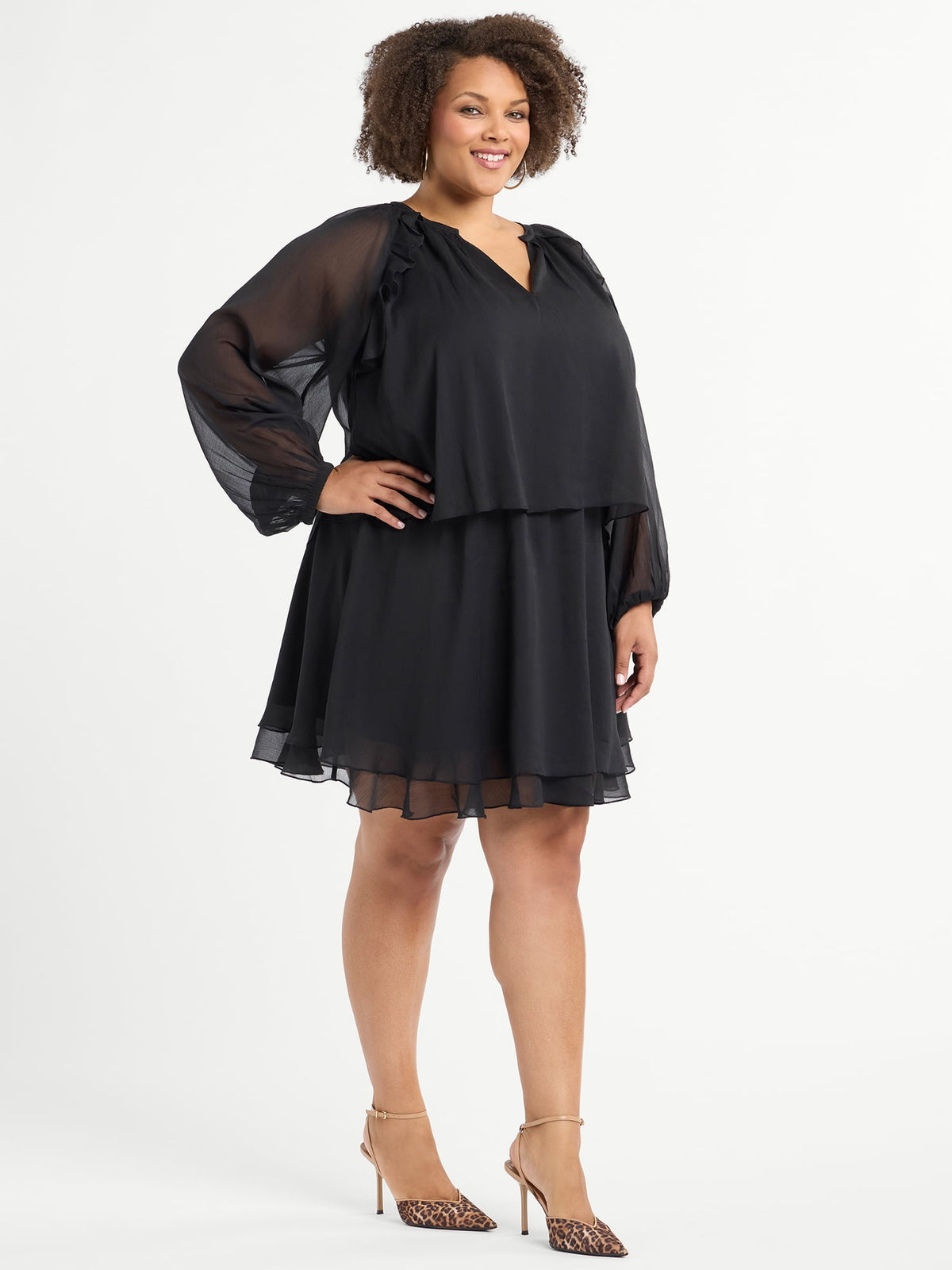 thumbnail image 1 of Jessica Simpson Women's Plus Size Corah Mini Dress, Sizes 0X-4X, 1 of 5