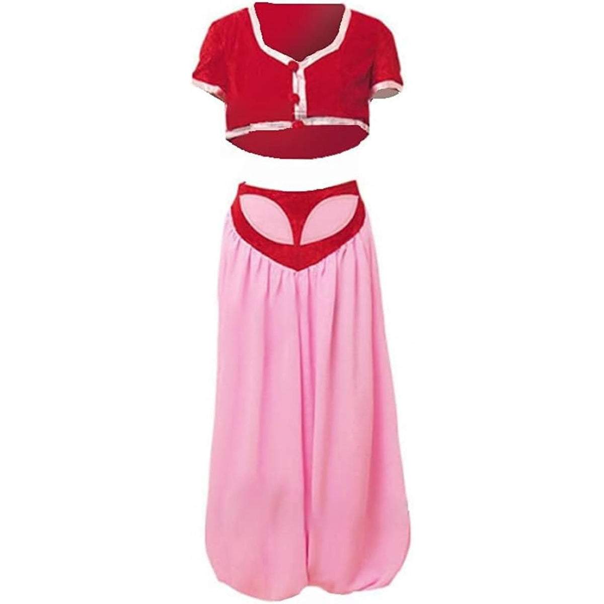 thumbnail image 1 of Women's Jeannie Pink Dress Stage Performance Dress, 1 of 6