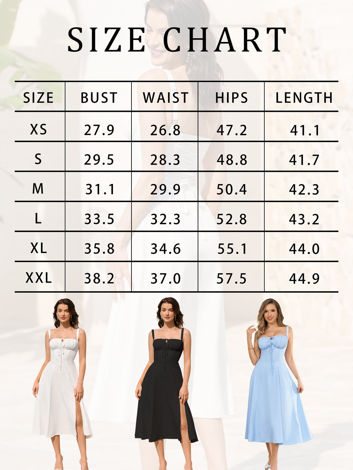 thumbnail image 7 of Women's 2025 Summer Midi Corset Dress Wedding Guest Dresses A Line Flowy Slit Going Out Sundress for Tea Party, 7 of 7