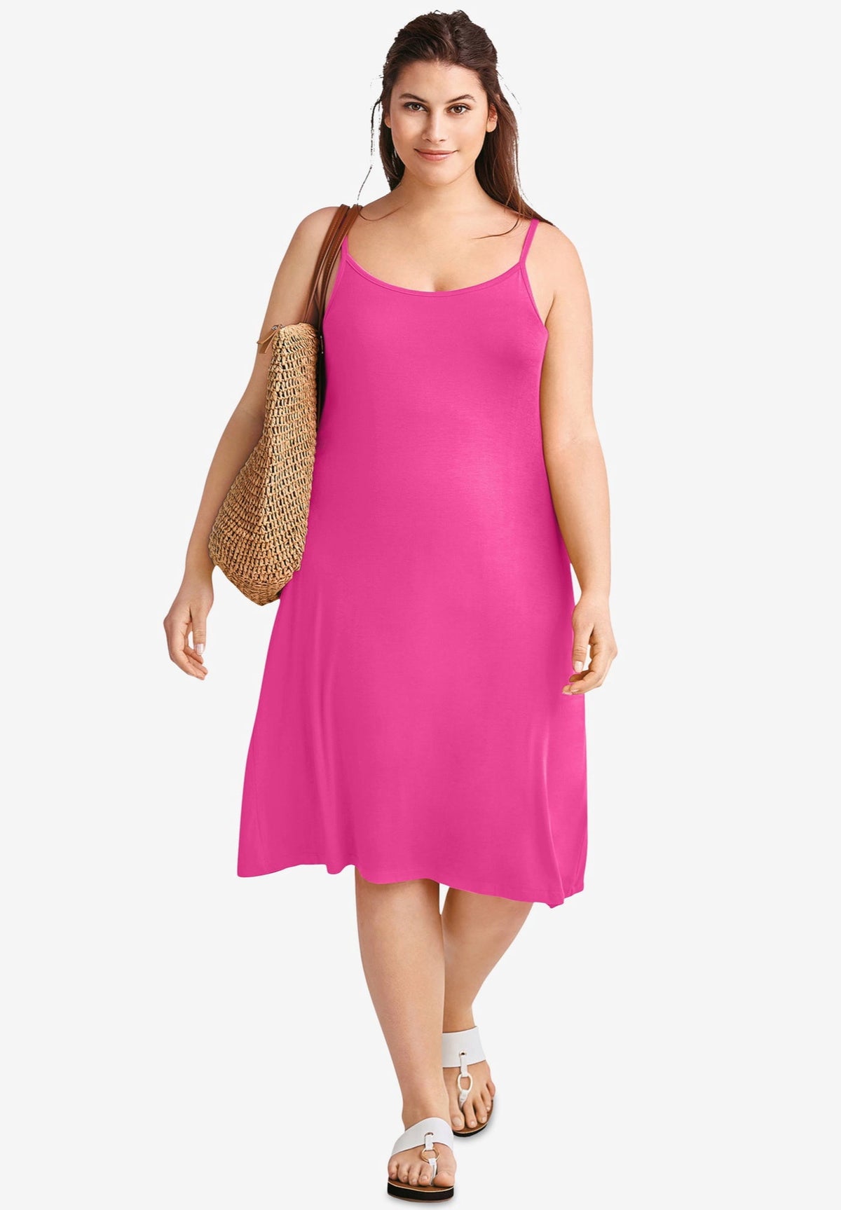thumbnail image 3 of ellos Women's Plus Size Knit Tank Dress, 3 of 6